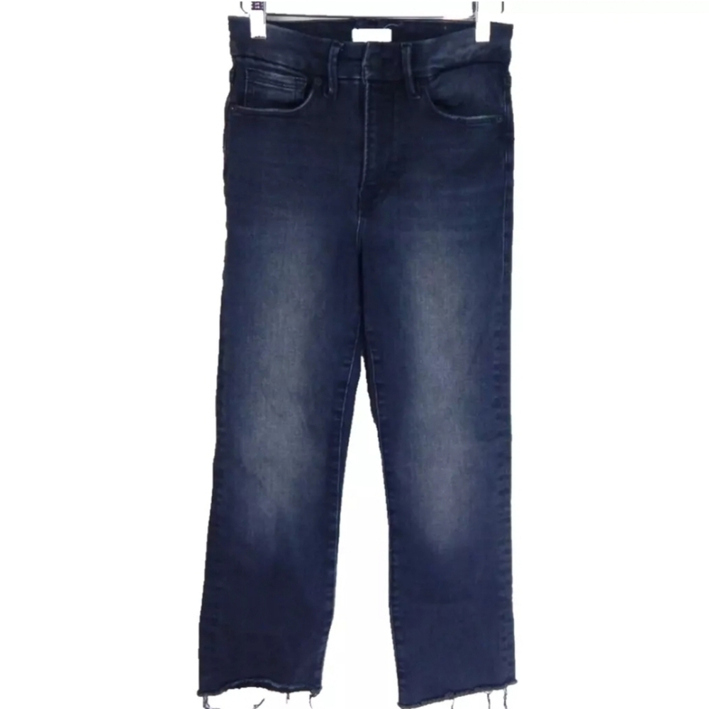Good American Dark Blue Cropped Ankle Jeans - Always Fits 00-4